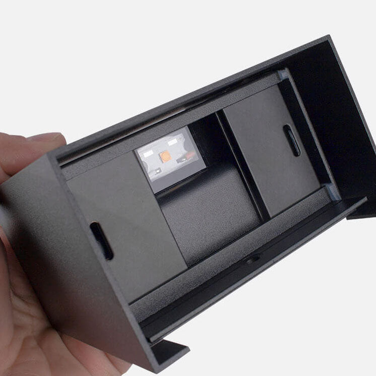 Pure Black Aluminum Angle Outdoor Light