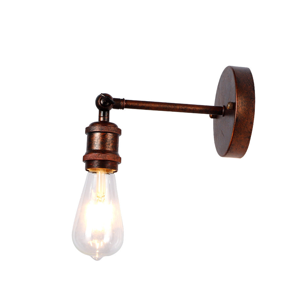 Round Iron Living Room Wall Lamp