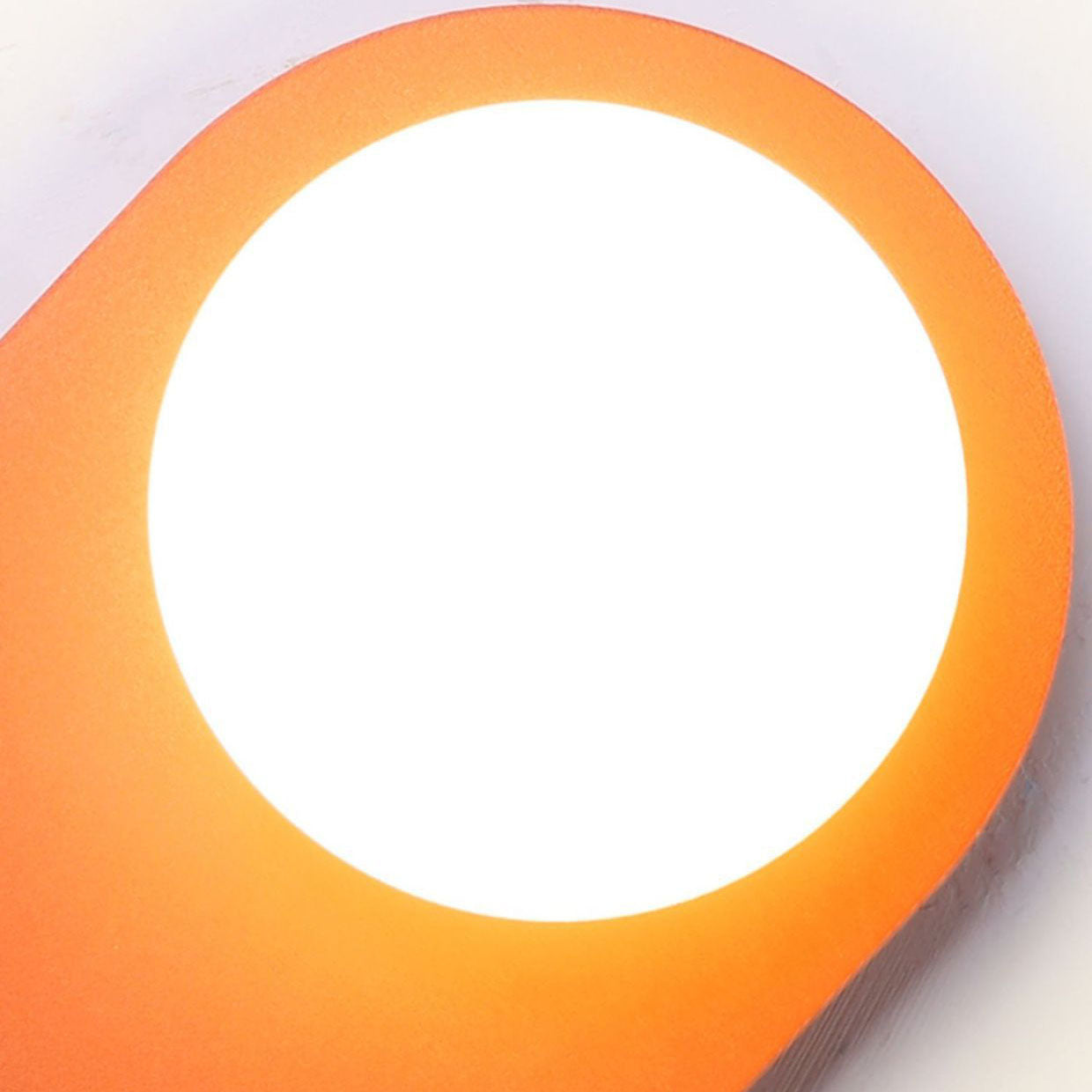Glass Orange Ring Wall Lamp