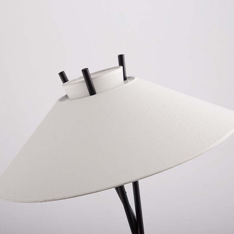 Contemporary Simplicity Semi-tapered Fabric Floor Lamp