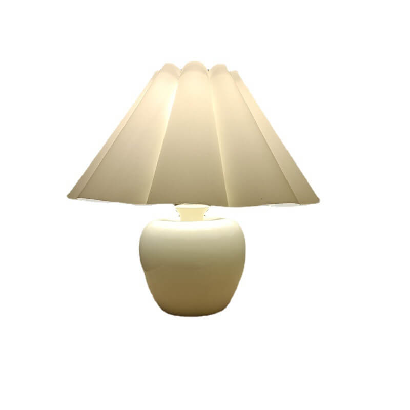 Ceramic Cloth Pleated Table Lamp