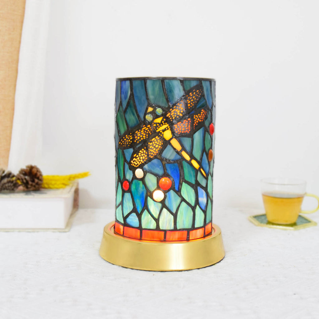 Style Stained Glass Iron Table Lamp