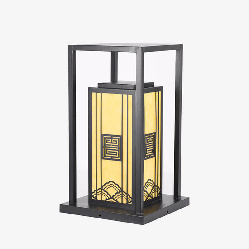 Imitation Marble Square Column Outdoor Light