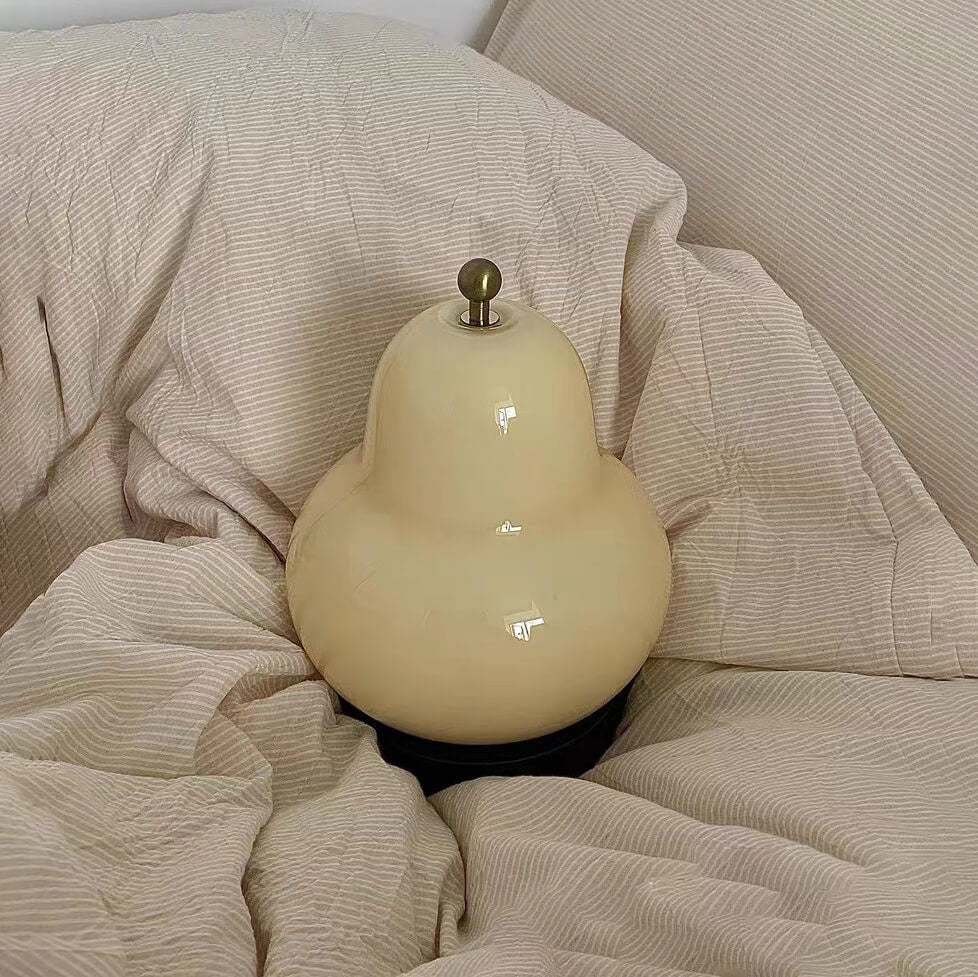 Cream Pear Shape Rechargeable Table Lamp
