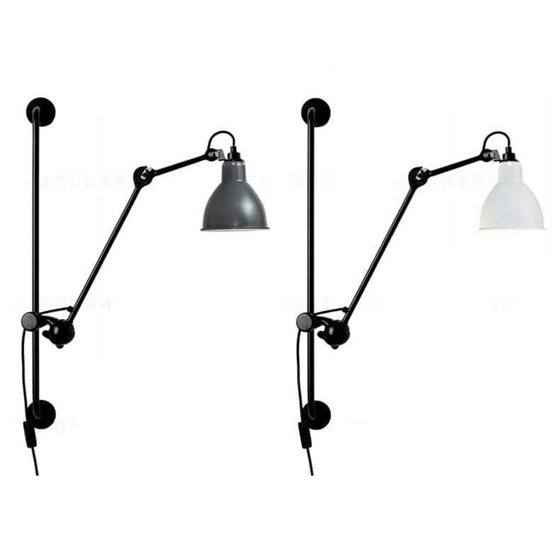 Iron Long Pole Swing Wall Lamp