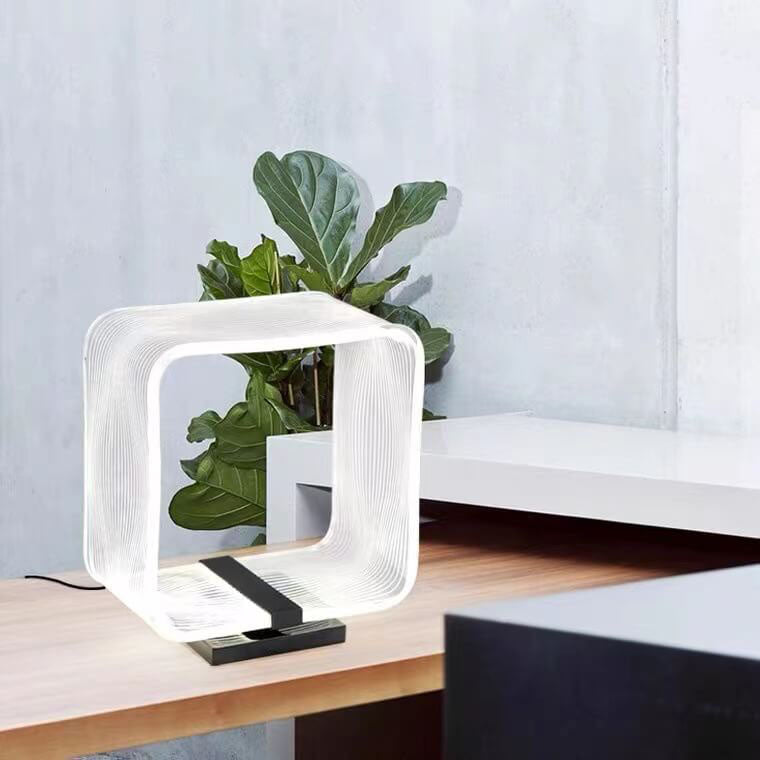 Square Ring Acrylic Decorative Table Lamp