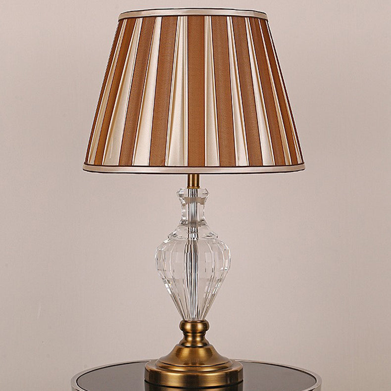 Cylinder Hardware Crystal Fabric Table Lamp