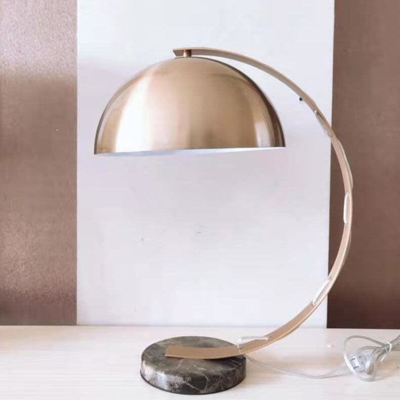 Bending Gold Hardware Marble Table Lamp