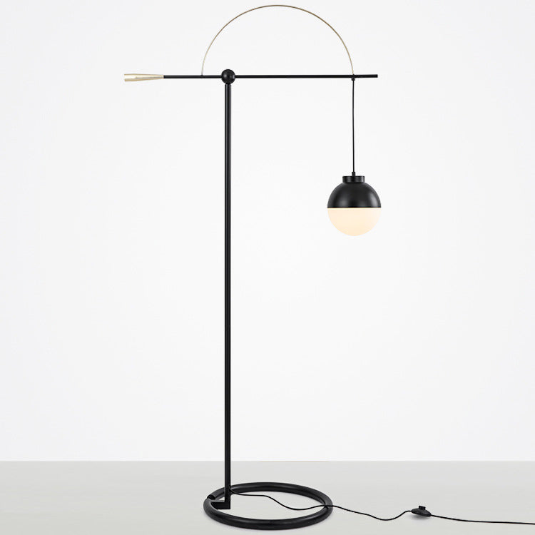 Fishing Rod Iron Glass Floor Lamp