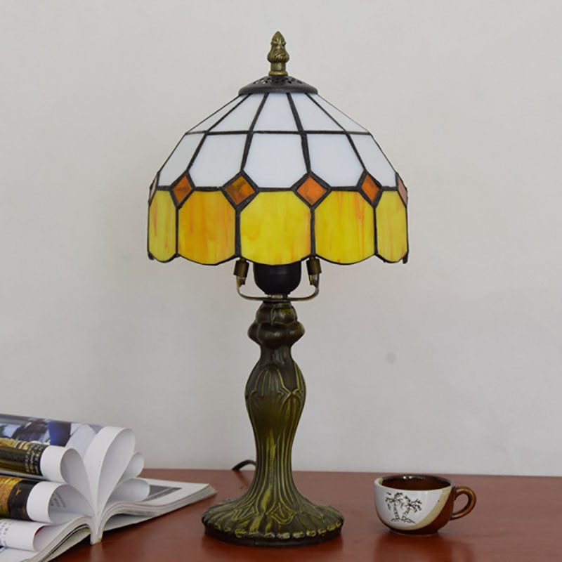Cylinder Half Globe Aluminum Table Lamp
