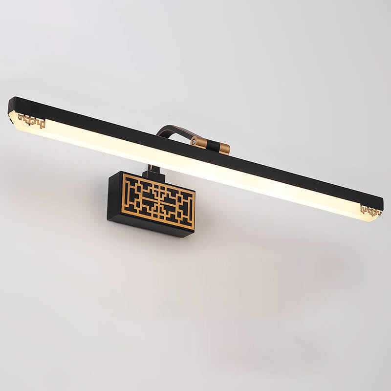 Iron Bar Rotating Mirror Wall Lamp