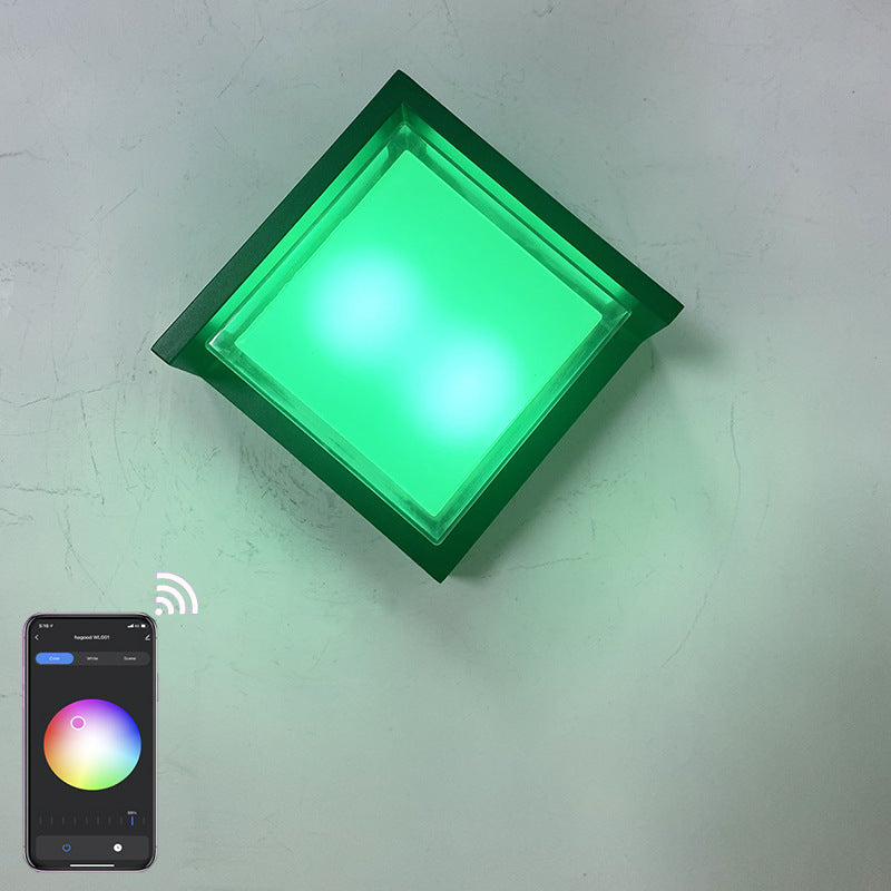Smart Rhombus Aluminum App Outdoor Light