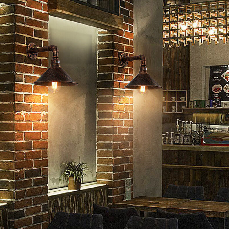 Vintage Industrial Iron Wall Lamp