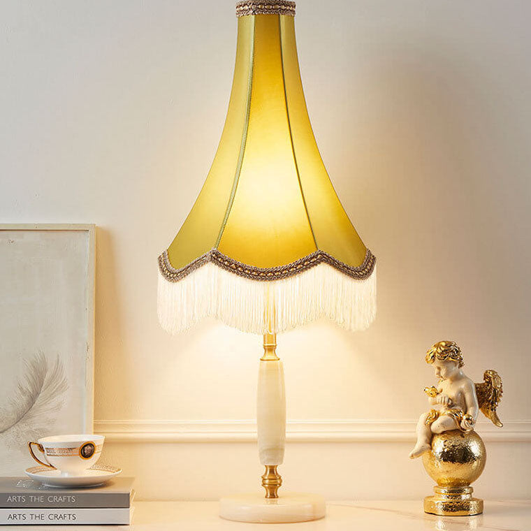 Court Tassel Copper Table Lamp