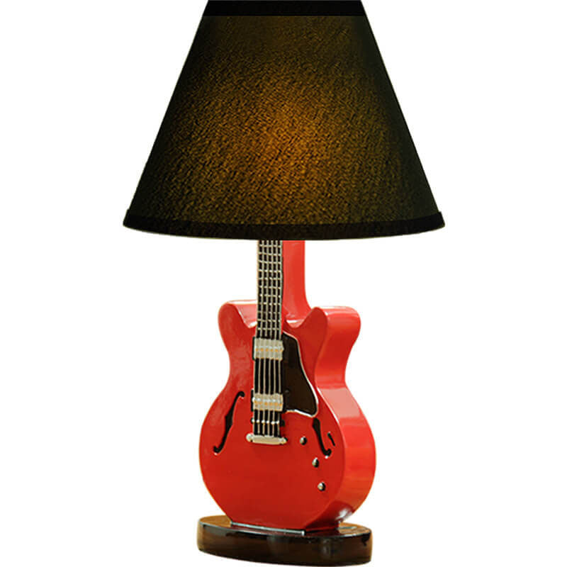 Cartoon Fabric Guitar Table Lamp