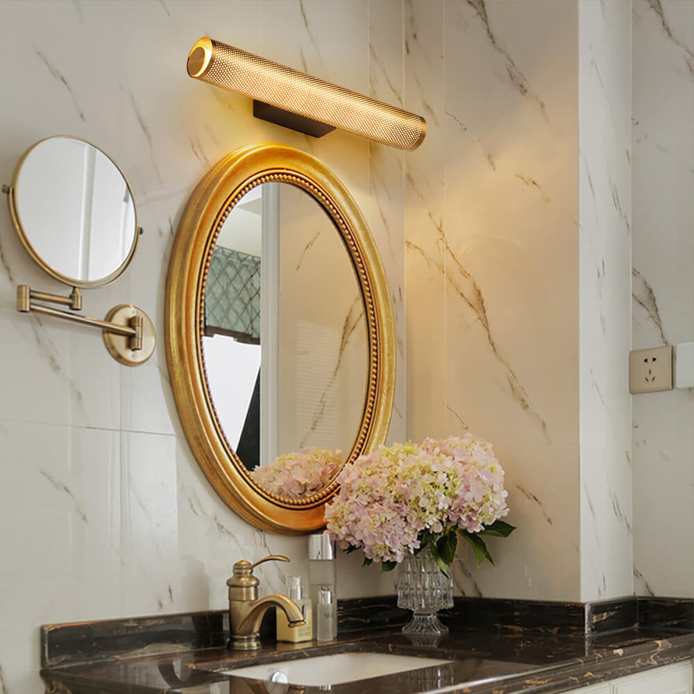 Vanity Grid Column Hardware Wall Lamp