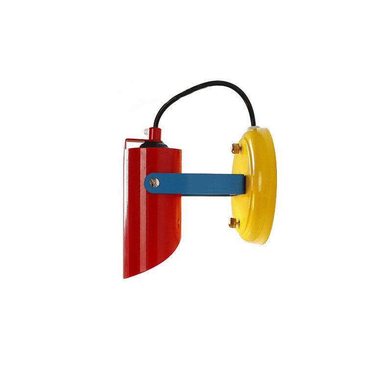 Iron Geometric Cylinder Living Wall Lamp