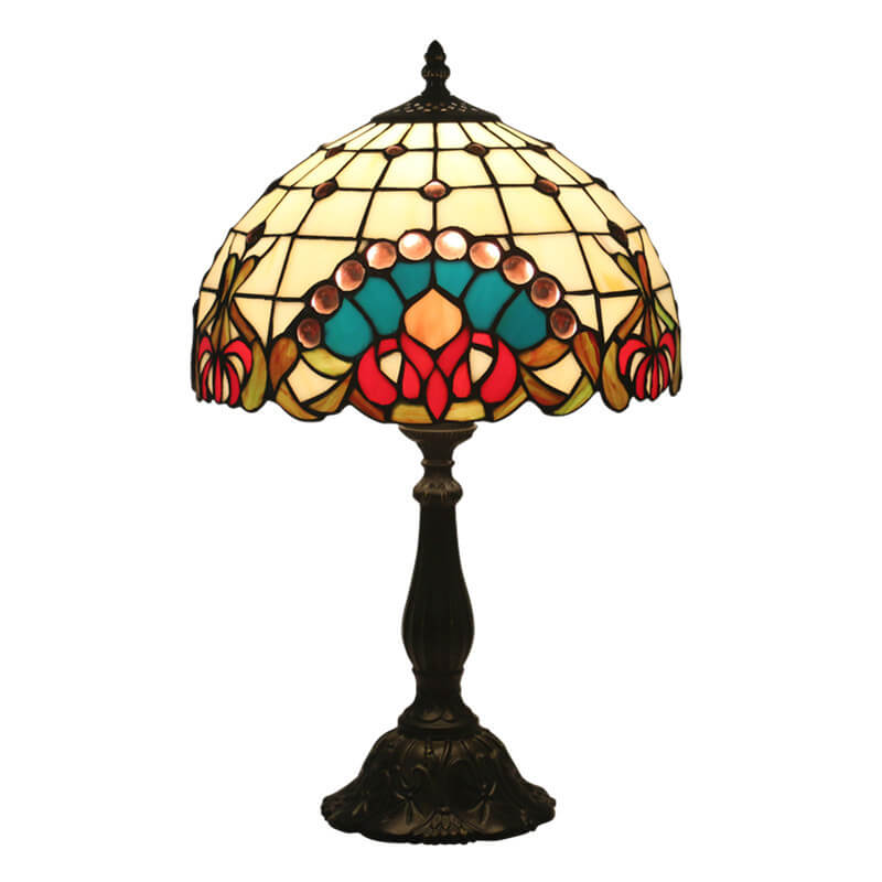 Baroque Gem Stained Glass Table Lamp