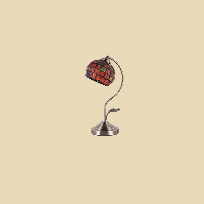 Round Head Glass Hardware Table Lamp