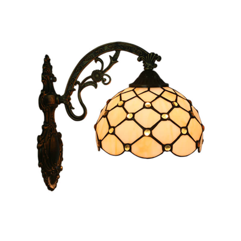 Half Round Glass Wall Lamp