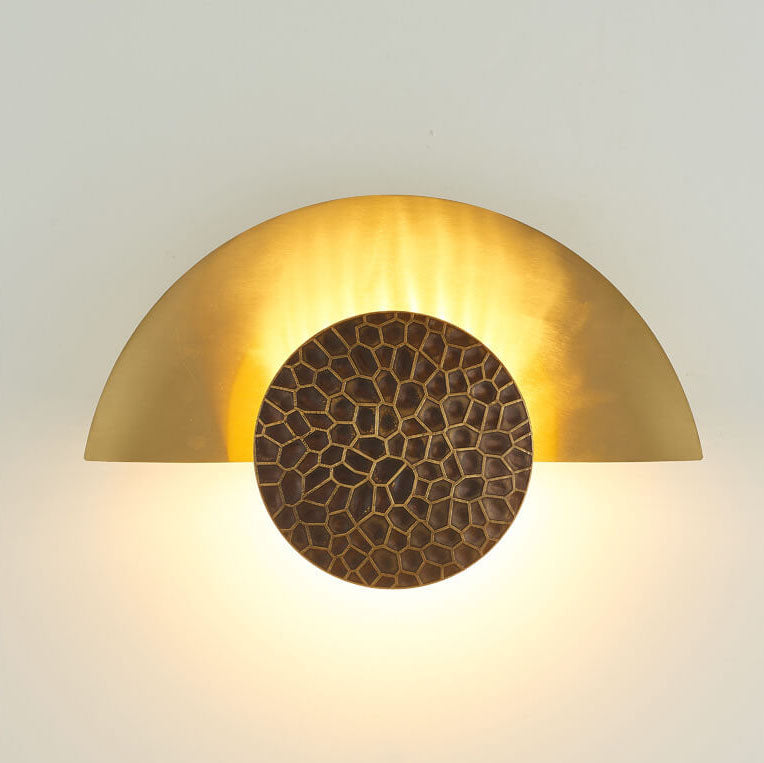 Half-Moon Round Iron Wall Lamp