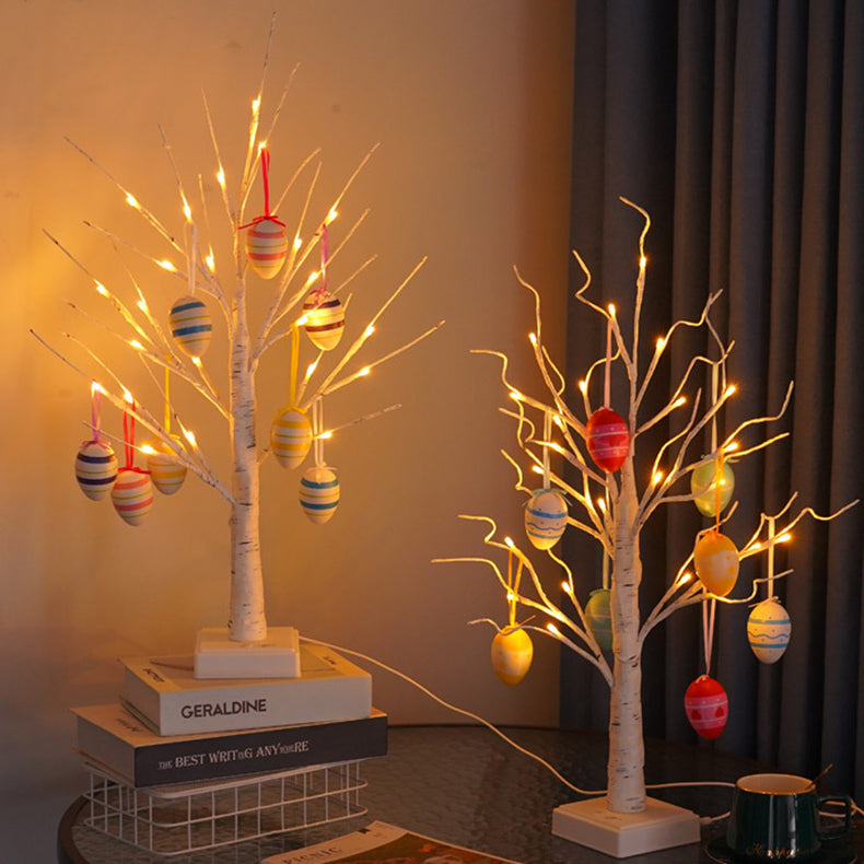 Easter Egg Decorated Tree Table Lamp