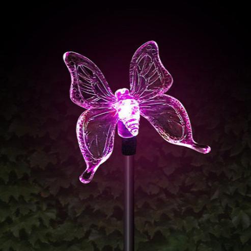 Solar Hummingbird Butterfly Dragonfly Outdoor Light