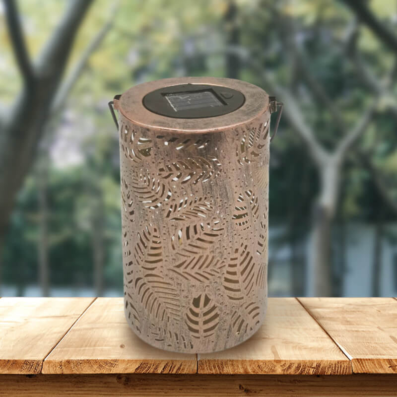 Solar Iron Cylinder Decorative Outdoor Light