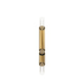 Long Tube Stainless Steel 2-Light Wall Lamp