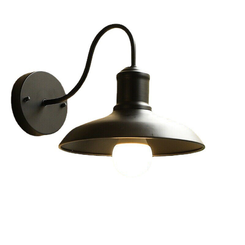 Loft Dome Iron Bent Outdoor Light