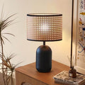 Rattan Weaving Metal Table Lamp
