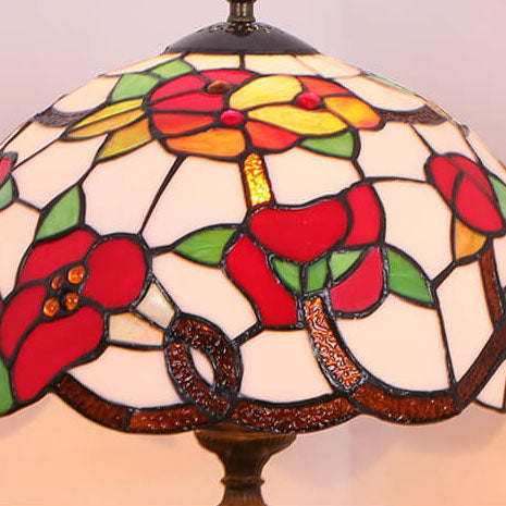 Trumpet Flower Stained Glass Table Lamp