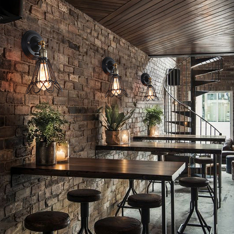 Iron Bracket Dining Room Wall Lamp