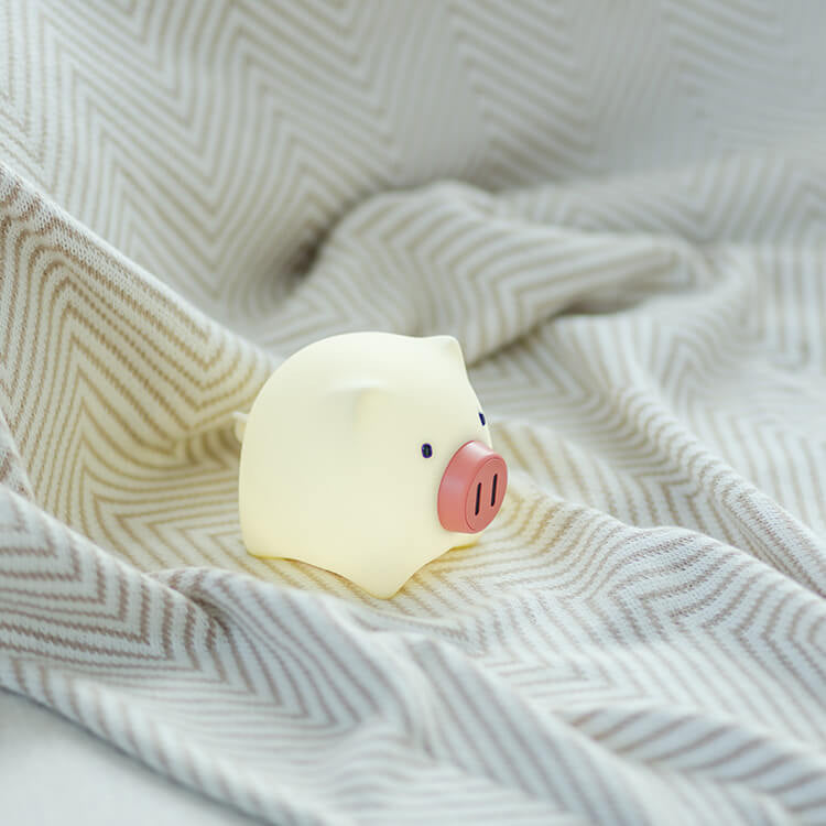 Cute Pig Touch Timer Table Lamp