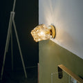 Stone Shape Hardware Glass Wall Lamp