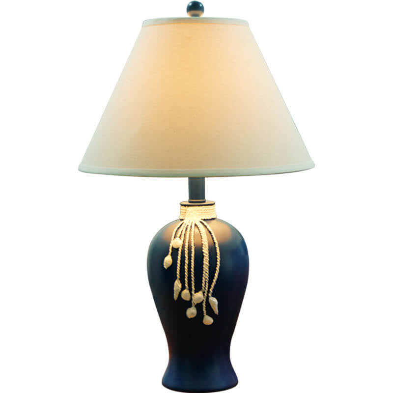 Mediterranean Fabric Resin Table Lamp