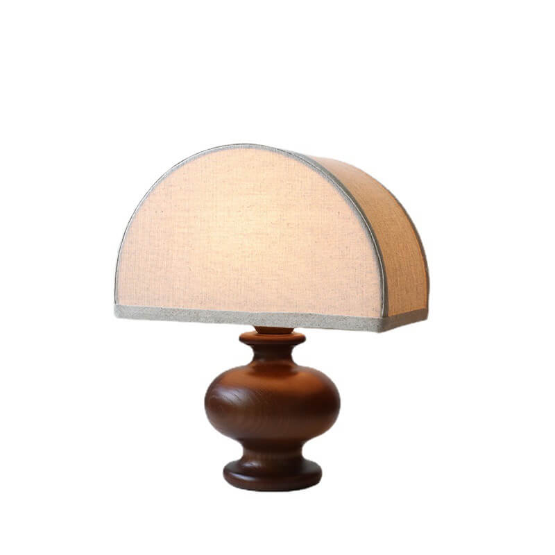 Solid Wood Fabric Table Lamp