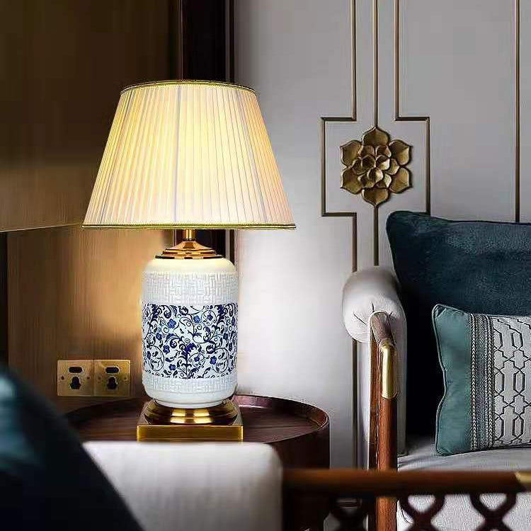 Cylinder Round Square Copper Table Lamp