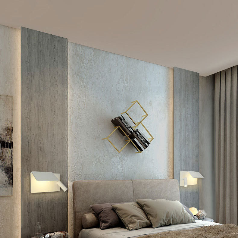 Square Flat Reading Wall Lamp