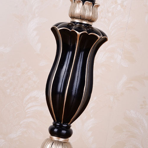 Fabric Cone Tassel Resin Table Lamp