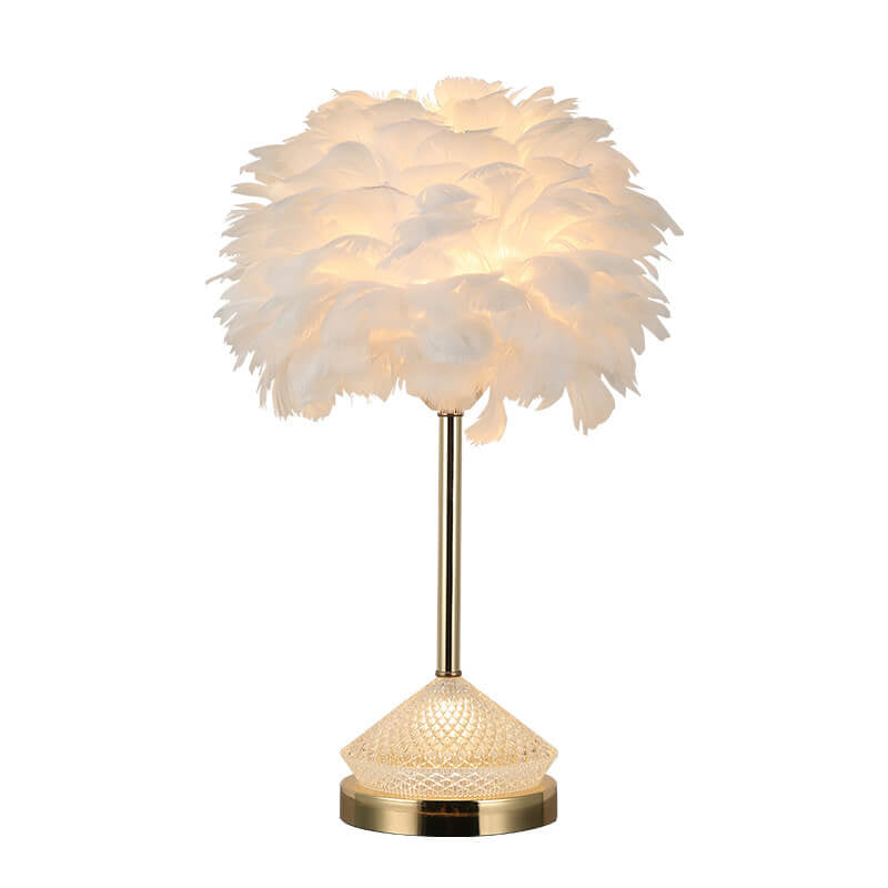 Feather Diamond Acrylic Decorative Table Lamp