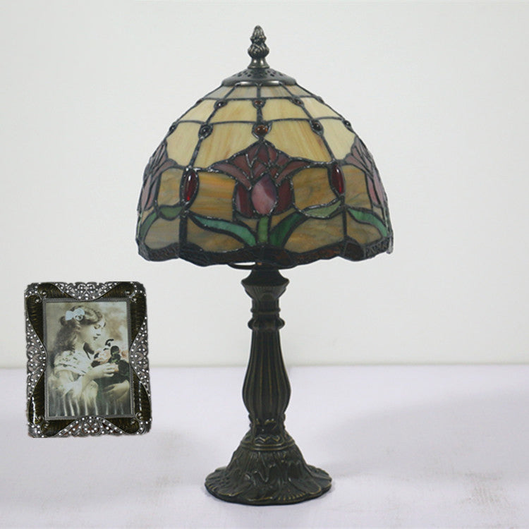 Zinc Alloy Glass Dome Table Lamp