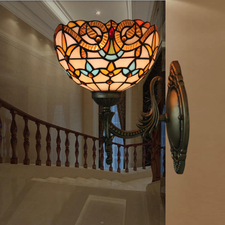 Flora Stained Glass Wall Lamp
