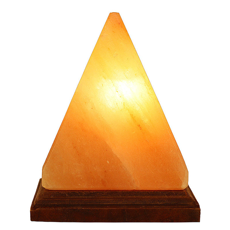 Himalayan Triangle Salt Table Lamp