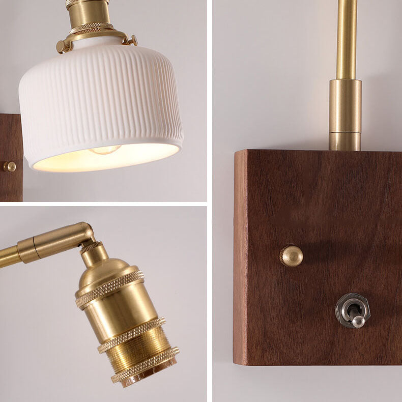 Black Walnut Wall Lamp