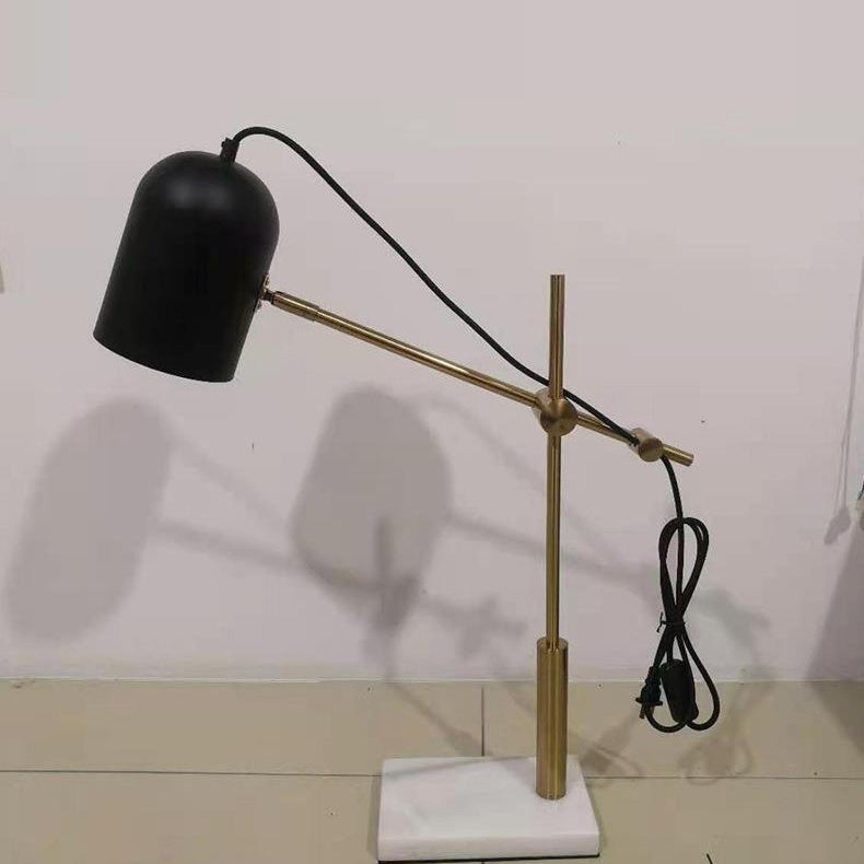 Cylinder Marble Hardware Bedroom Table Lamp
