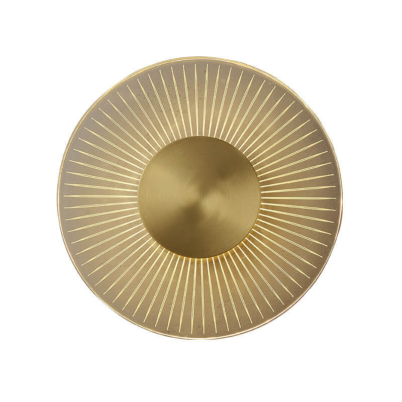 Full Copper Round Line Wall Lamp