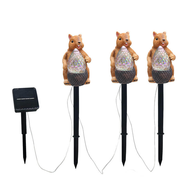 Resin Squirrel Solar Waterproof Outdoor Light