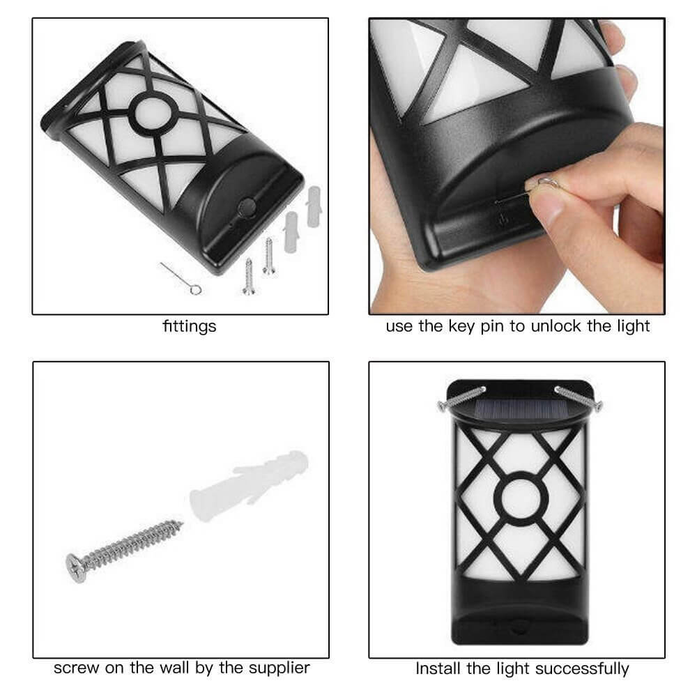 Flame Half Column Sensor Outdoor Light