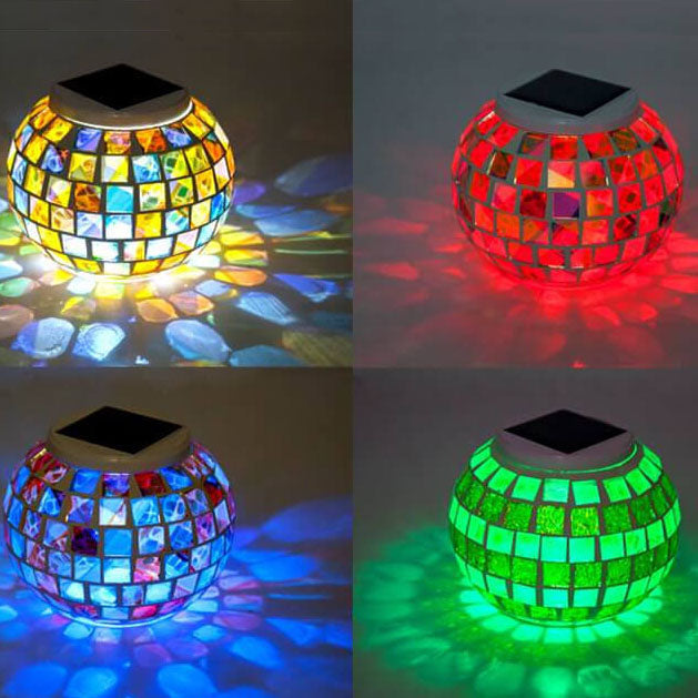 Tiffany Solar Mosaic Outdoor Light